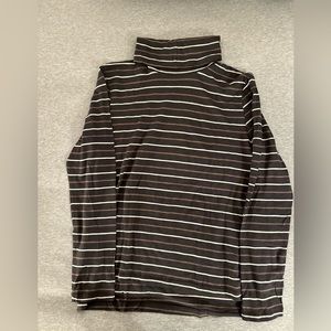 *NEW* Madewell Whisper Cotton Turtleneck Top in Tessie Stripe